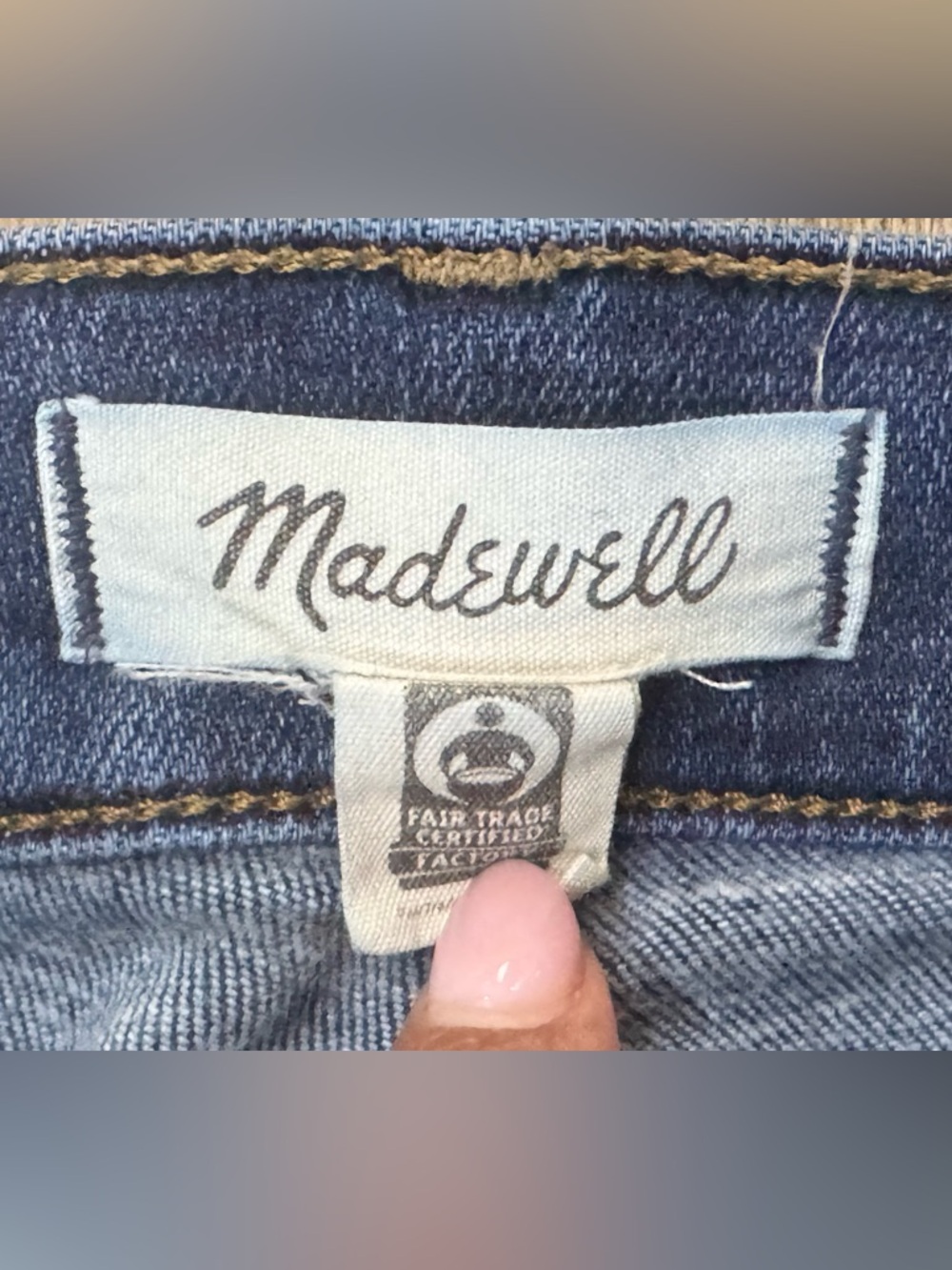 Madewell 10” Women’s High Rise Skinny Denim Jeans, Medium Wash Indigo, Size 30 - Picture 7 of 8